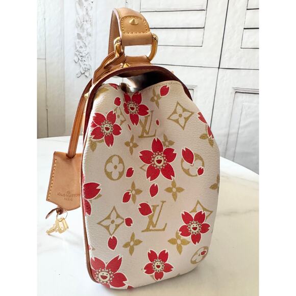 Louis Vuitton X Takashi Murakami Monogram Cherry Blossom Sac Retro Red - Picture 2 of 13